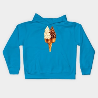 Soft Serve Twin Cone Kids Hoodie